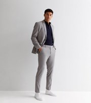 New Look Grey Marl Slim Fit Suit Trousers